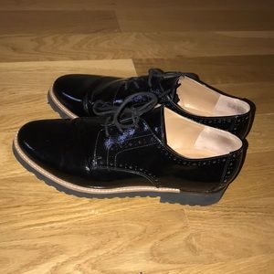 Frank Sarto Black Oxford Shoes